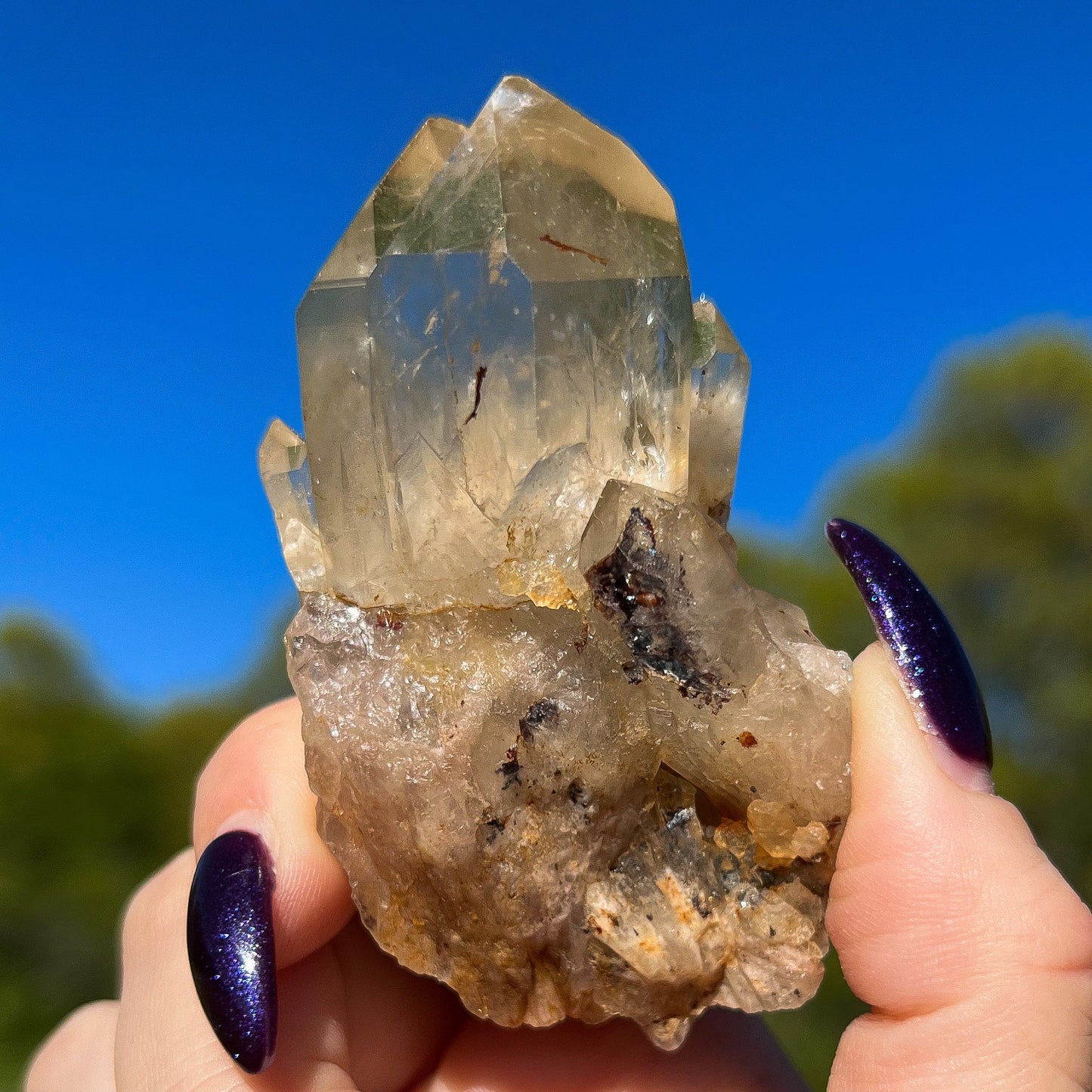 Elestial Congo Citrine Cluster