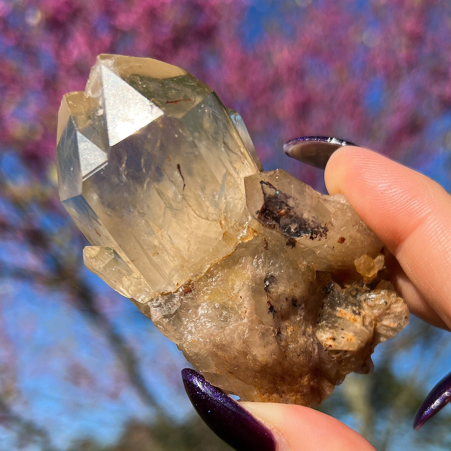 Elestial Congo Citrine Cluster
