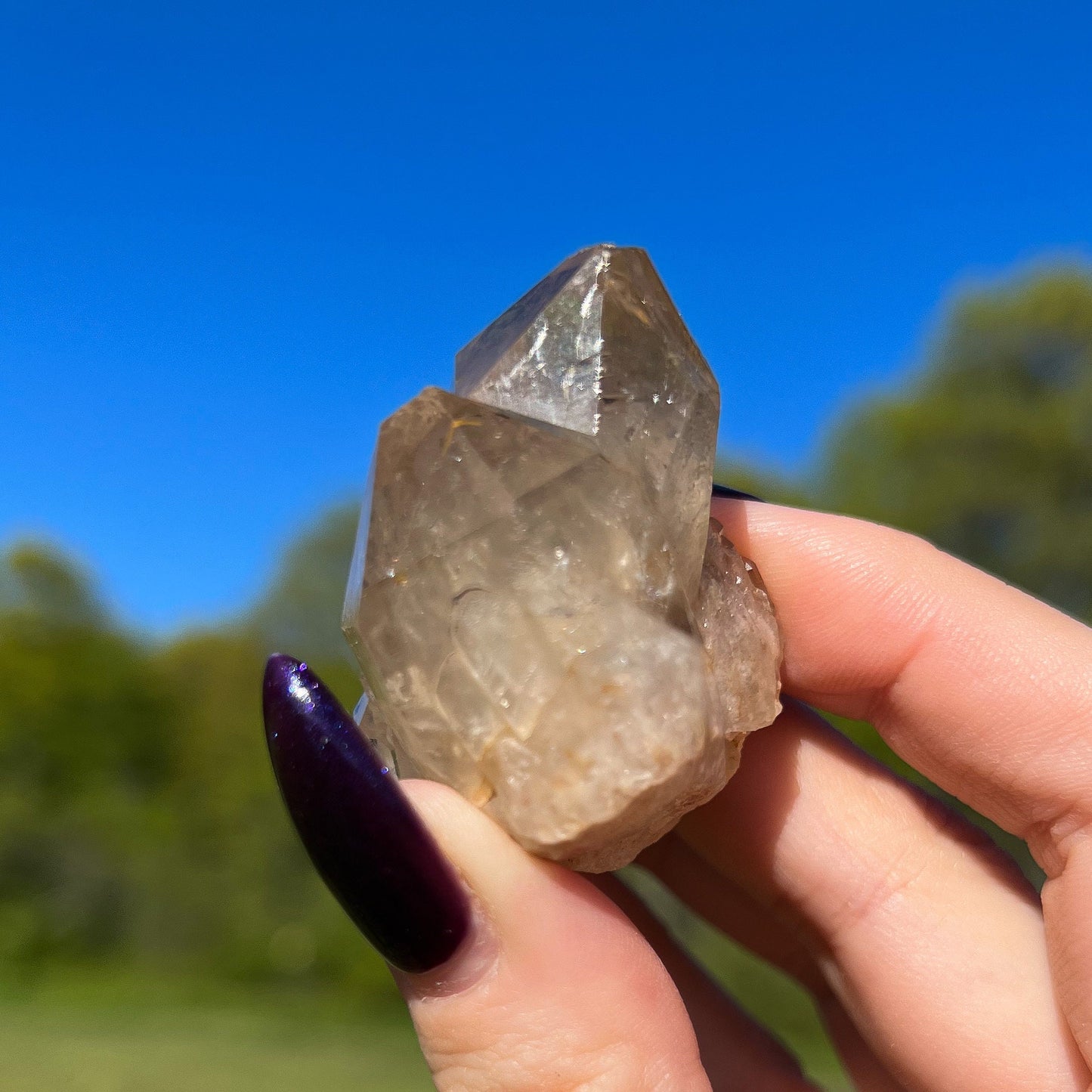 Elestial Congo Citrine Cluster