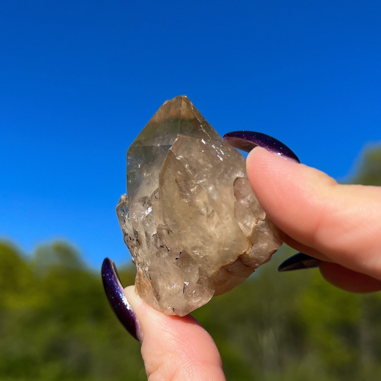 Elestial Congo Citrine Cluster