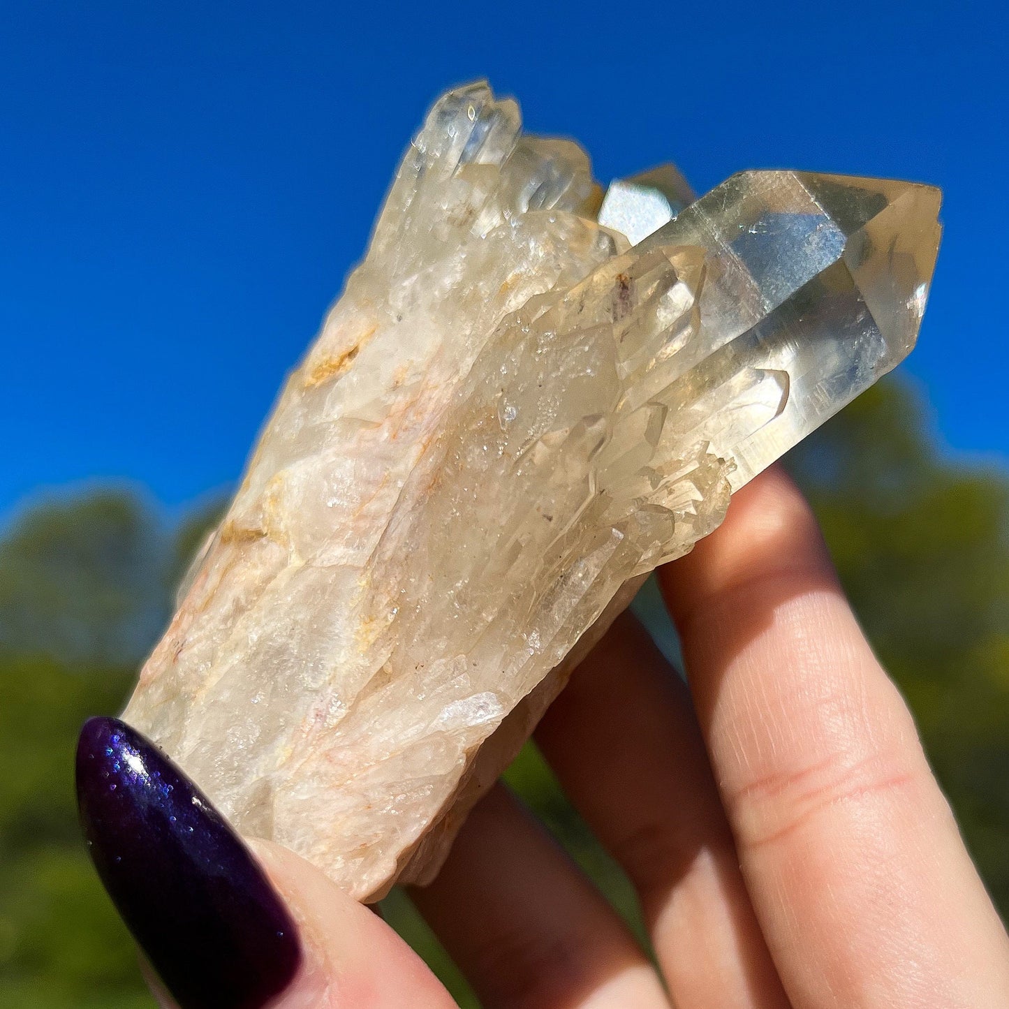 Elestial Congo Citrine Cluster