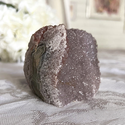 Sugar Druzy Pink Amethyst