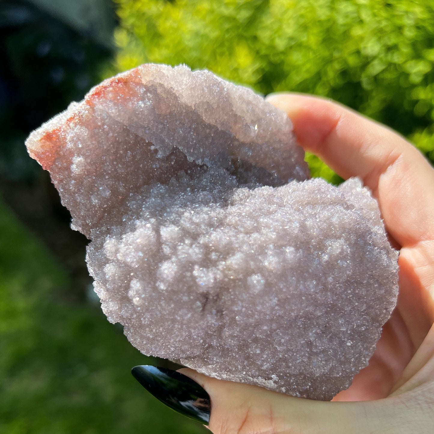 Sugar Druzy Pink Amethyst