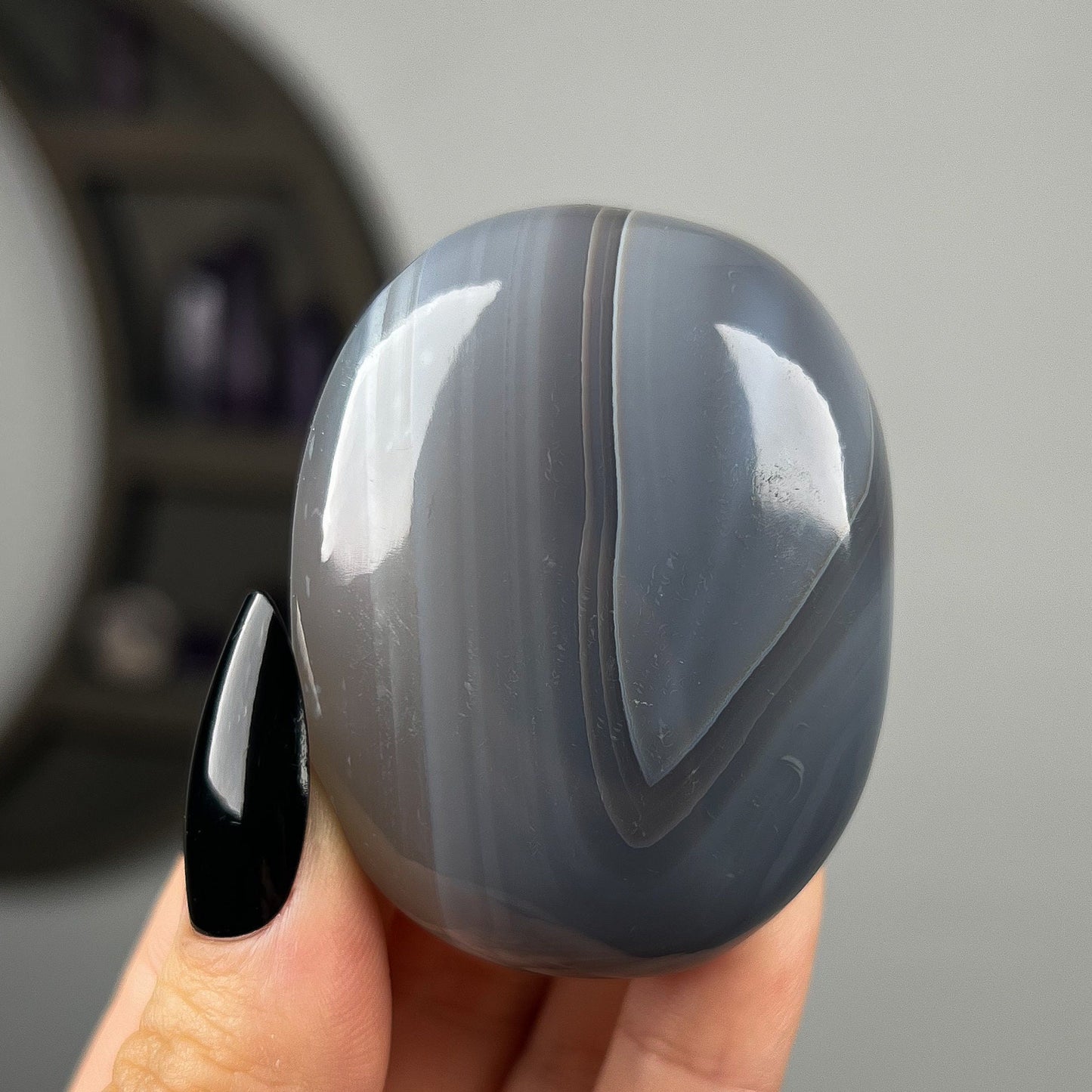 Banded Agate Palm Stones