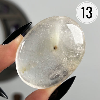Rutilated Chlorite Quartz Palm Stone