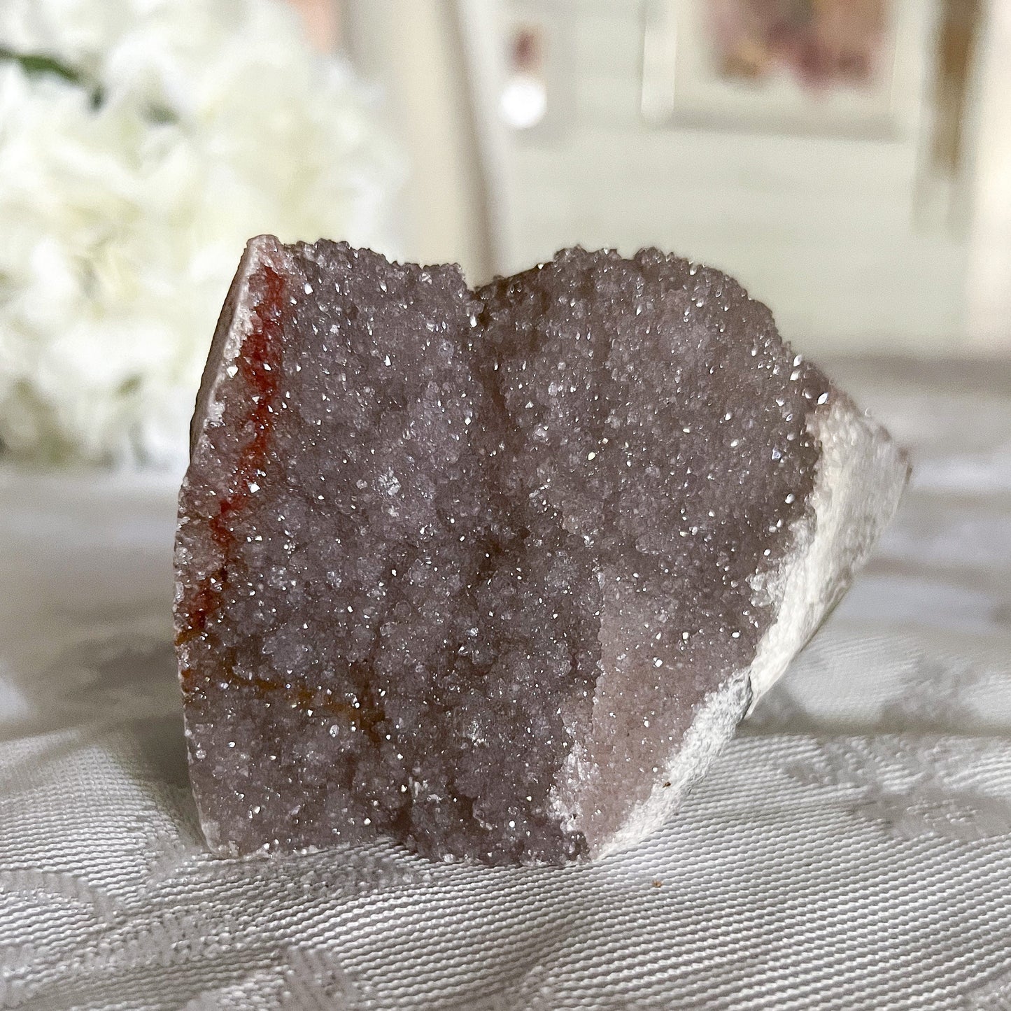 Sugar Druzy Pink Amethyst