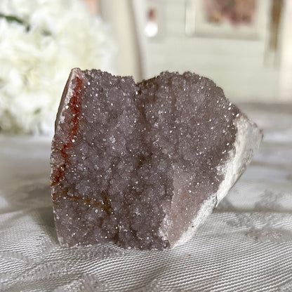 Sugar Druzy Pink Amethyst