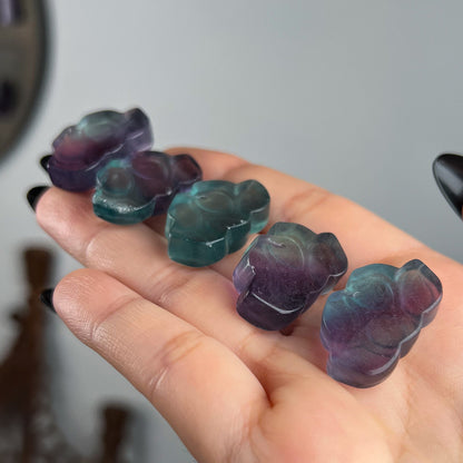 Mini Rainbow Fluorite Lotus