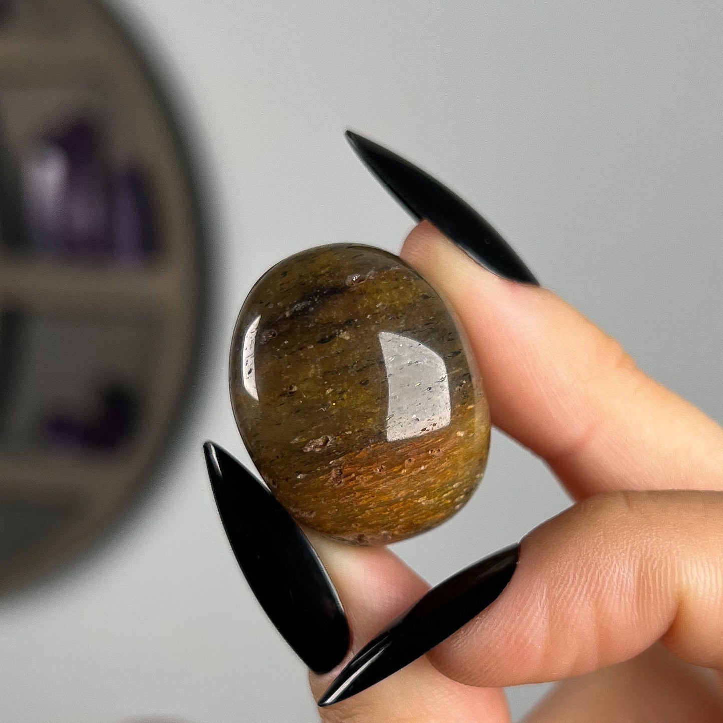 Black Gold Sunstone Tumbles