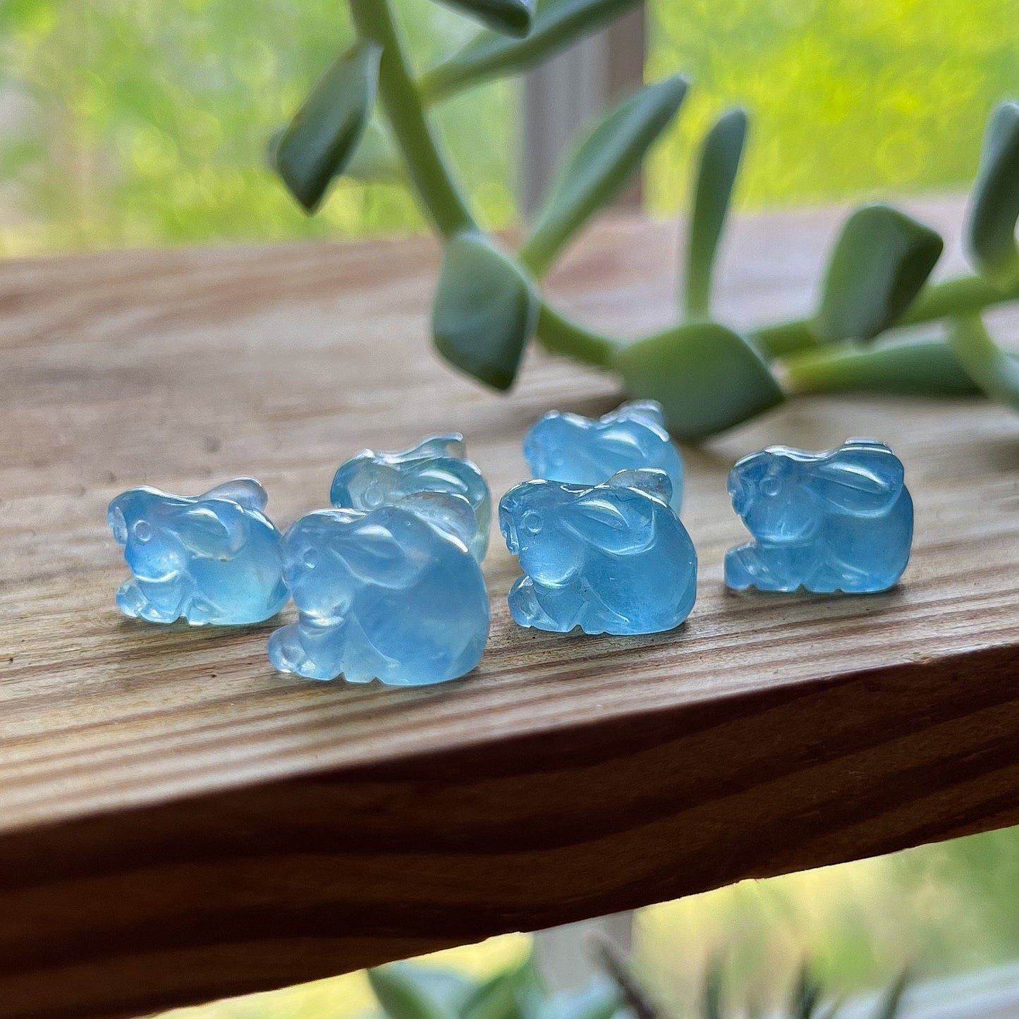 Mini Aquamarine Bunny