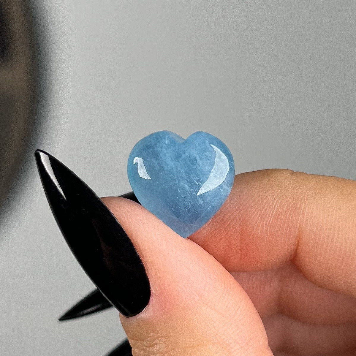 Mini Aquamarine Hearts