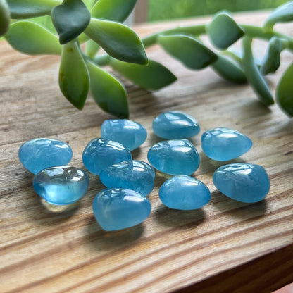 Mini Aquamarine Hearts