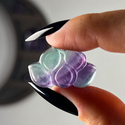Mini Rainbow Fluorite Lotus