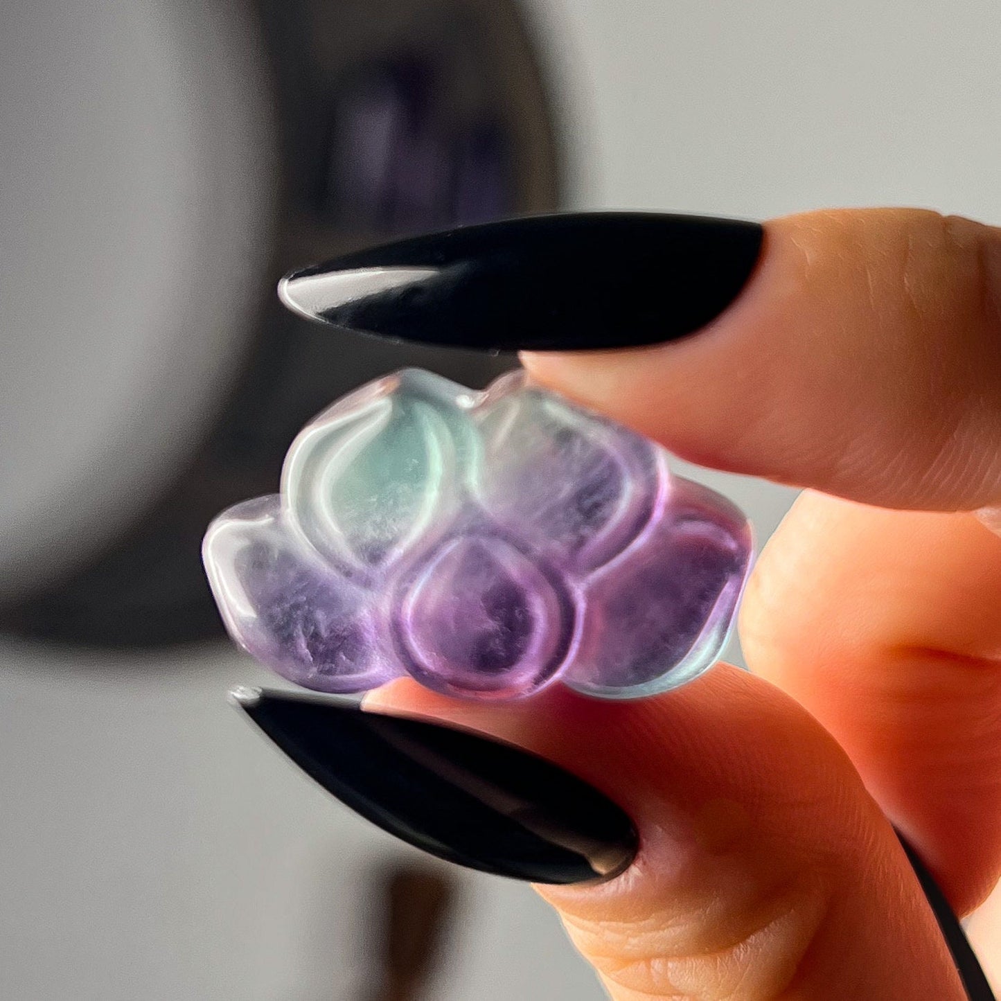 Mini Rainbow Fluorite Lotus