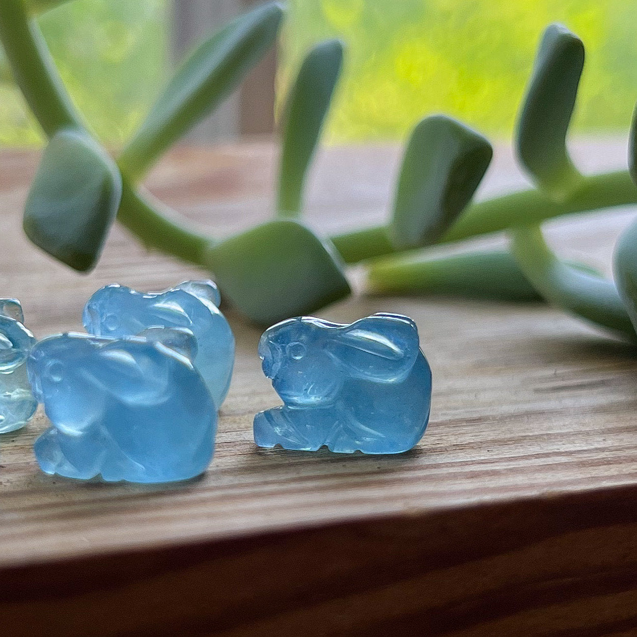 Mini Aquamarine Bunny