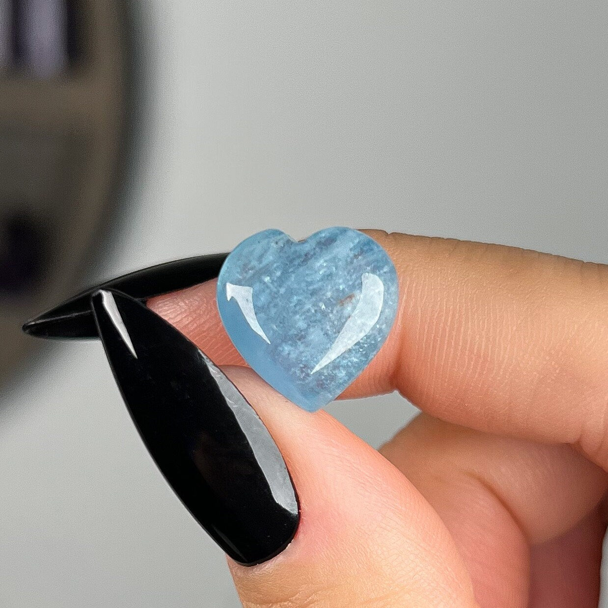 Mini Aquamarine Hearts