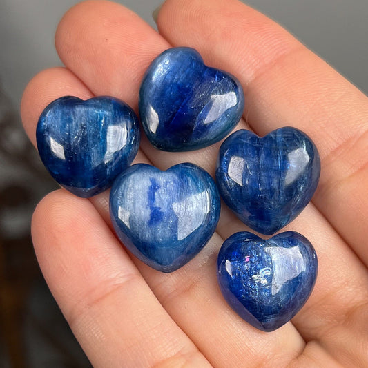 Blue Kyanite Hearts