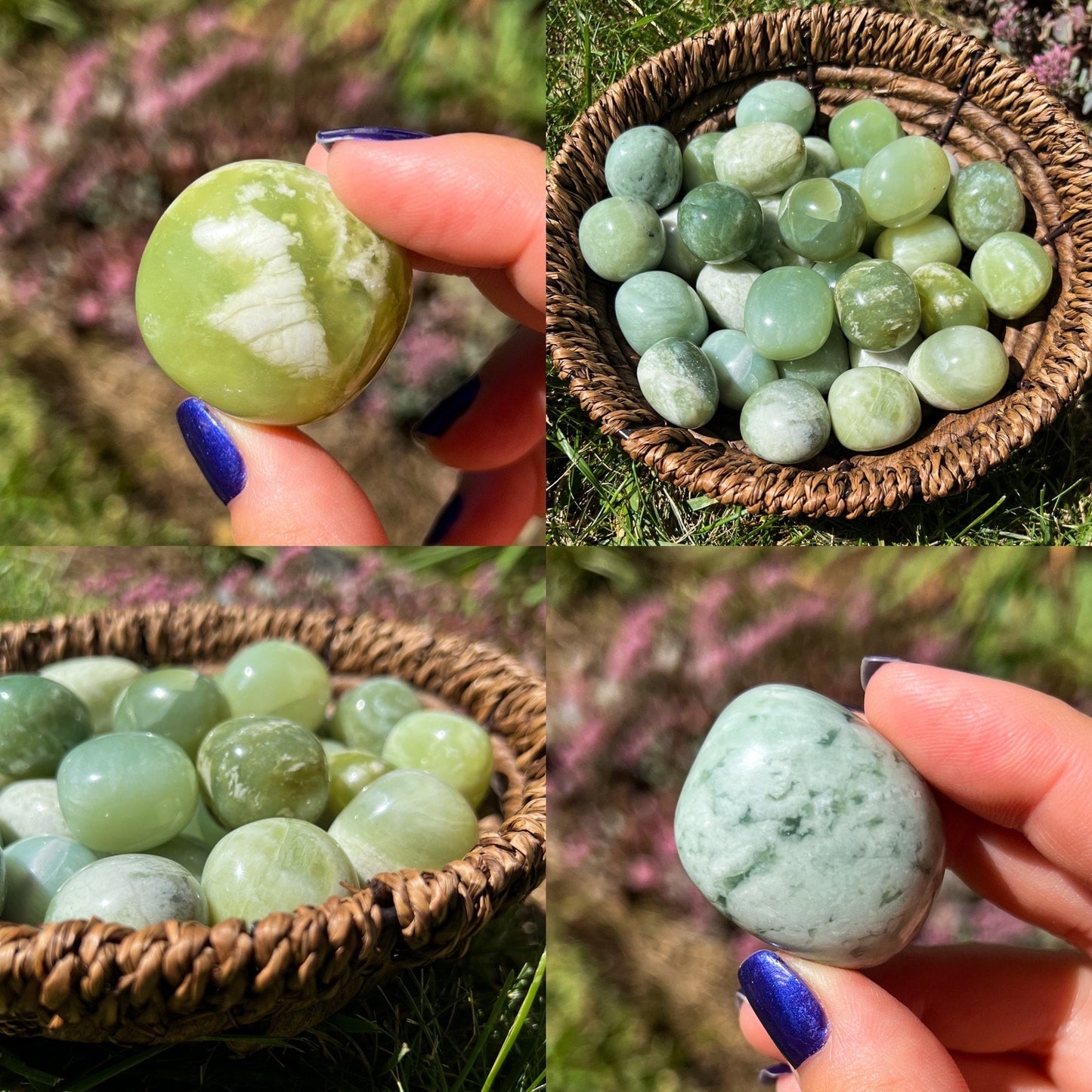 Green Jade Tumbles