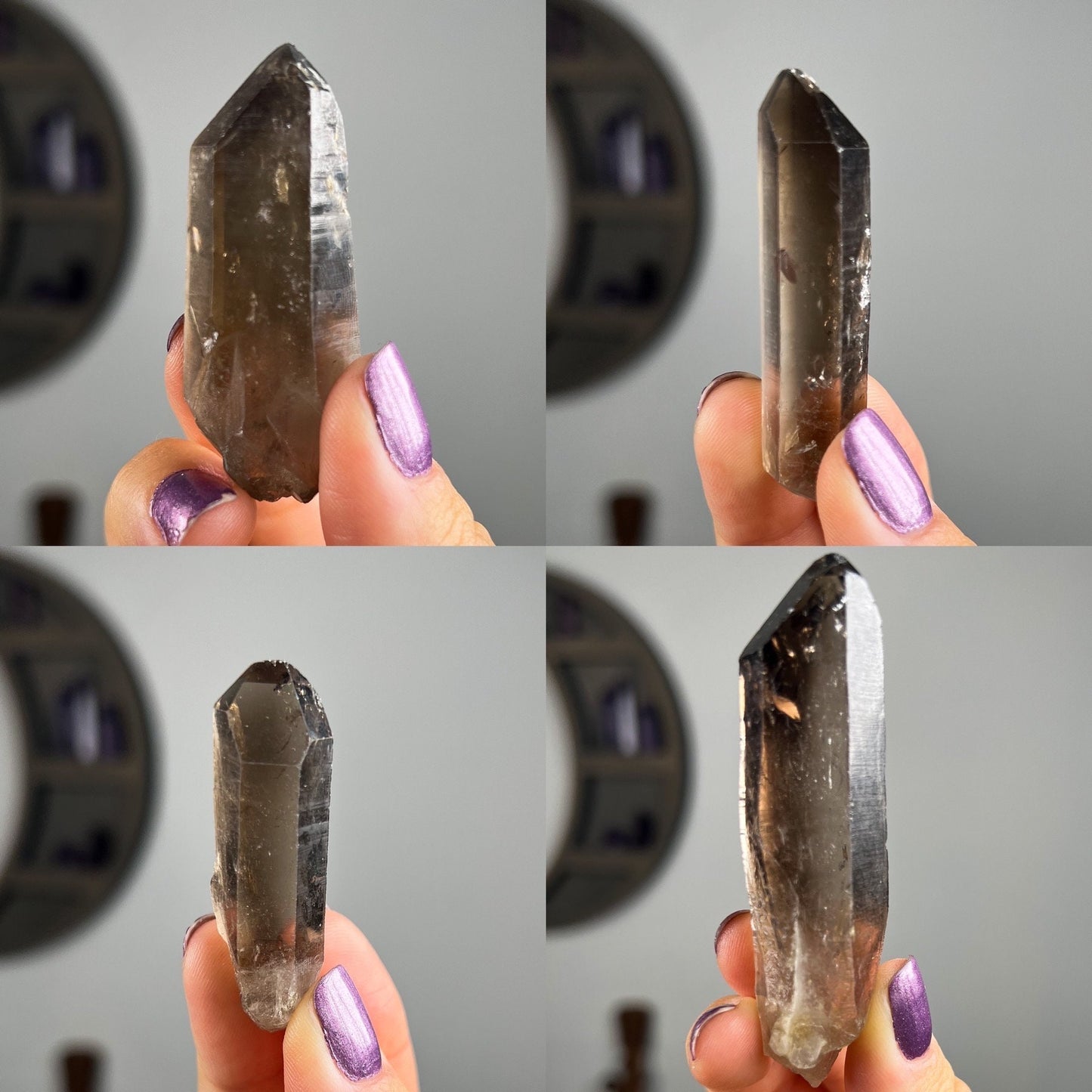 Smoky Quartz Lemurian Points