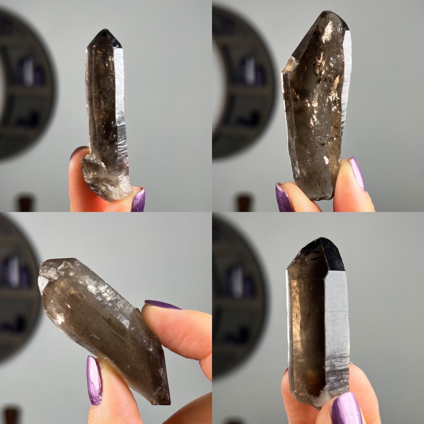 Smoky Quartz Lemurian Points