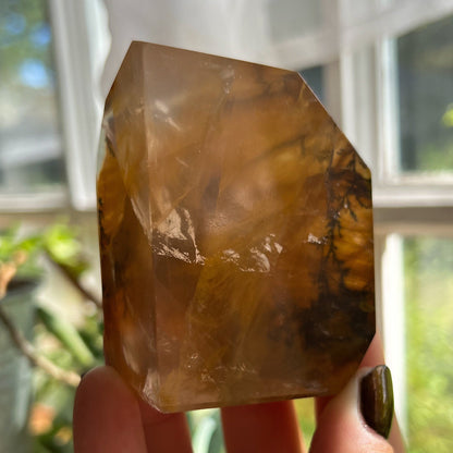 Dendrites in Golden Healer Quartz Freeform