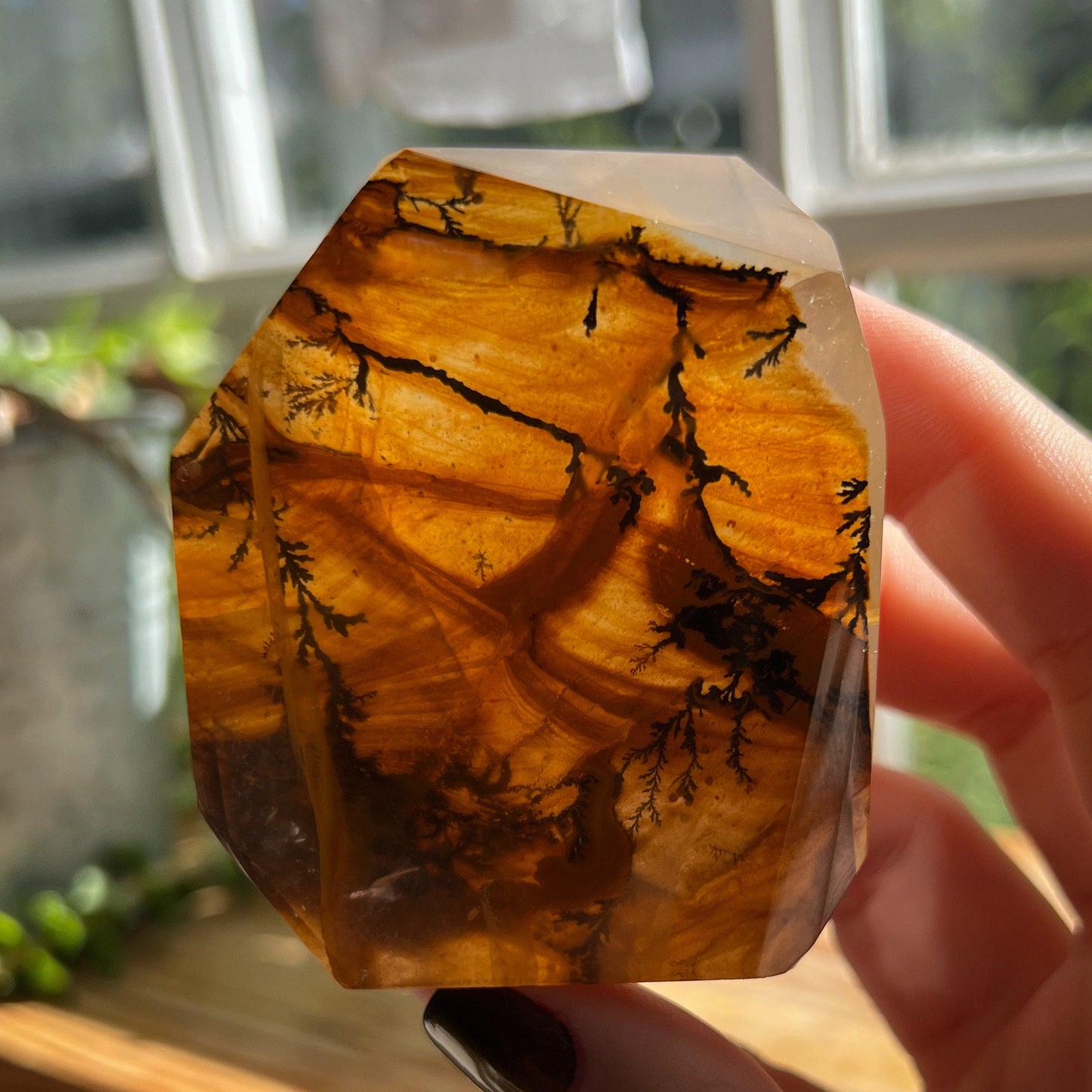 Dendrites in Golden Healer Quartz Freeform