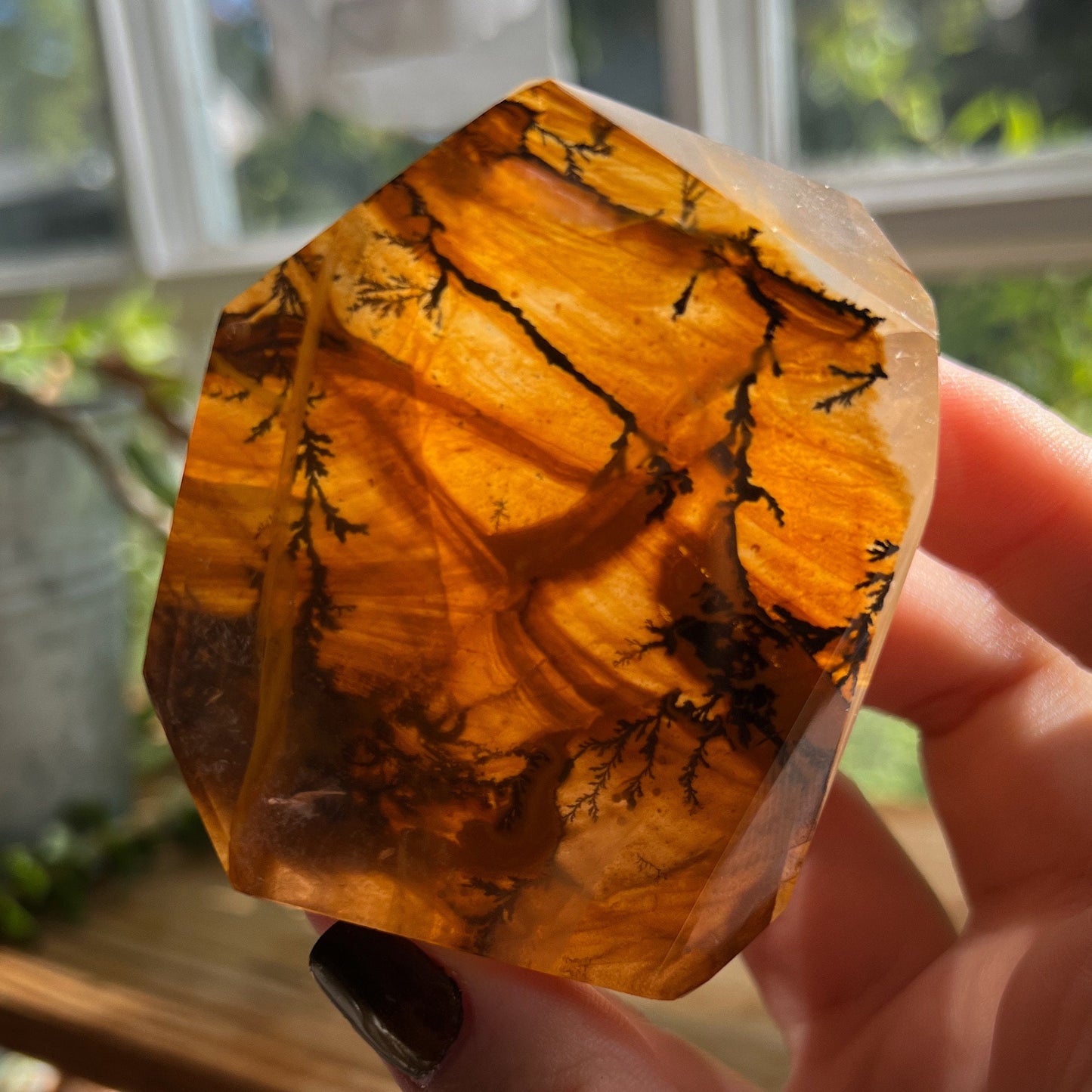Dendrites in Golden Healer Quartz Freeform