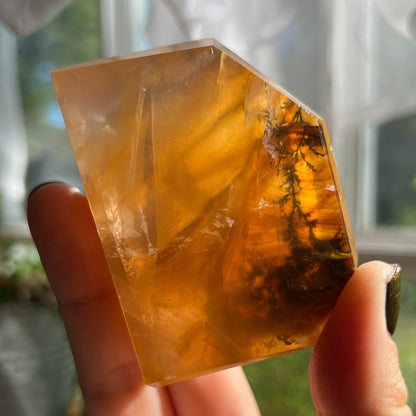 Dendrites in Golden Healer Quartz Freeform