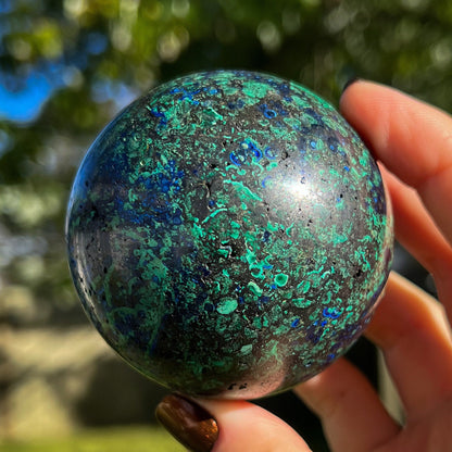 Azurite Malachite Orb Sphere