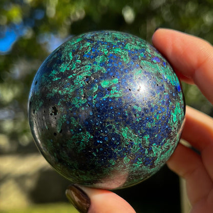 Azurite Malachite Orb Sphere