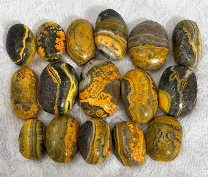 Bumblebee Jasper Palm Stones