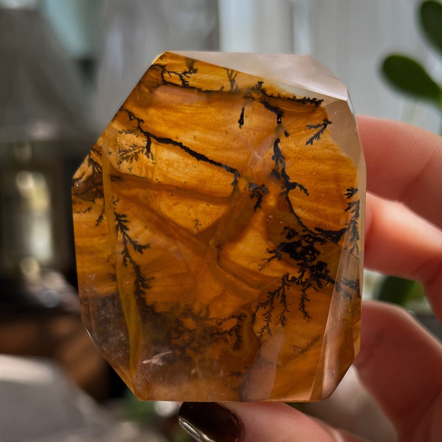 Dendrites in Golden Healer Quartz Freeform