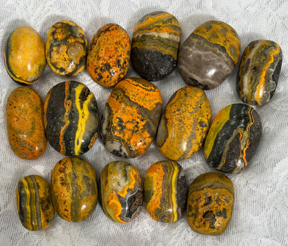 Bumblebee Jasper Palm Stones