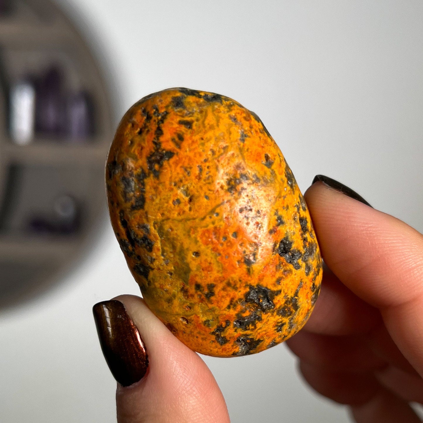 Bumblebee Jasper Palm Stones