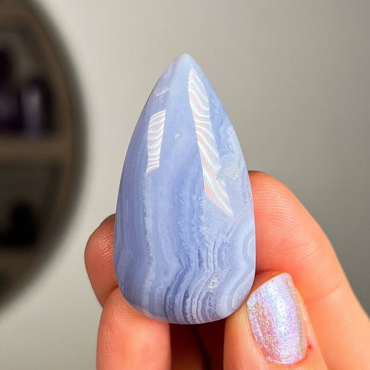 Blue Lace Agate Cabochon