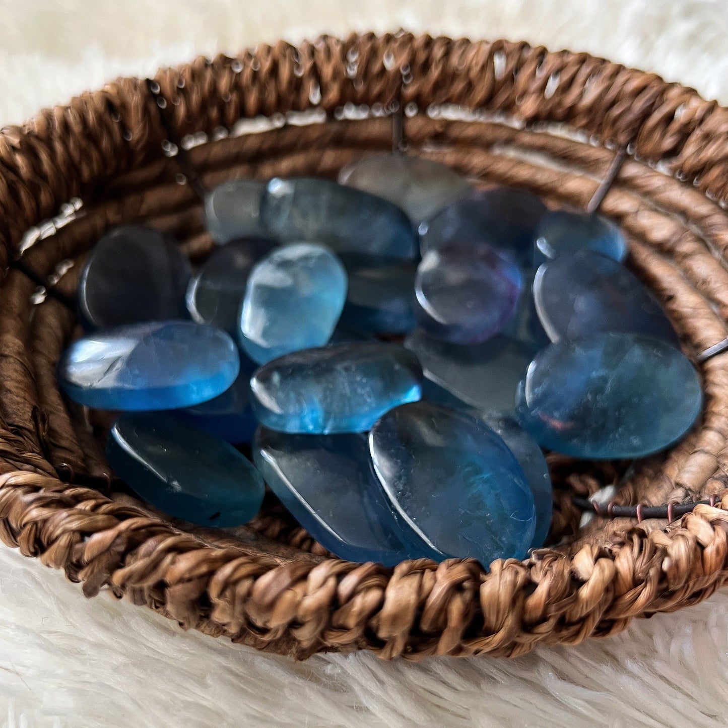 Blue Green Fluorite Pocket Stones