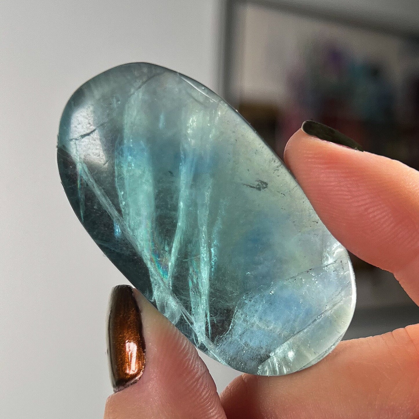 Blue Green Fluorite Pocket Stones