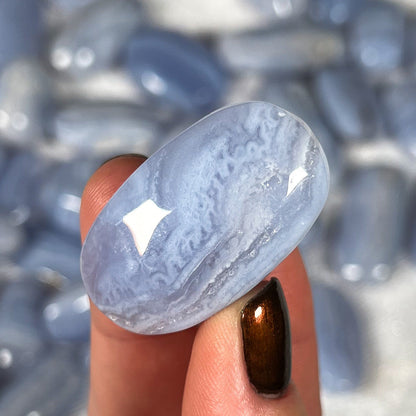 Blue Lace Agate Pocket Stones