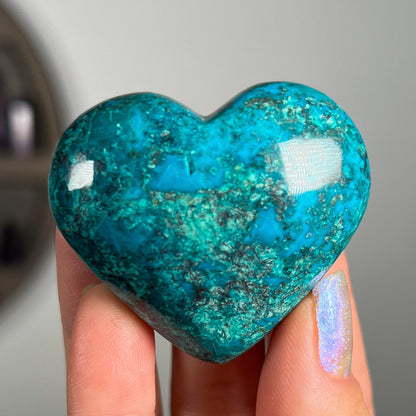 Chrysocolla Malachite Heart