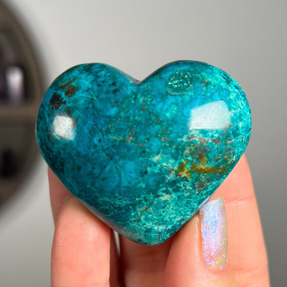 Chrysocolla Malachite Heart