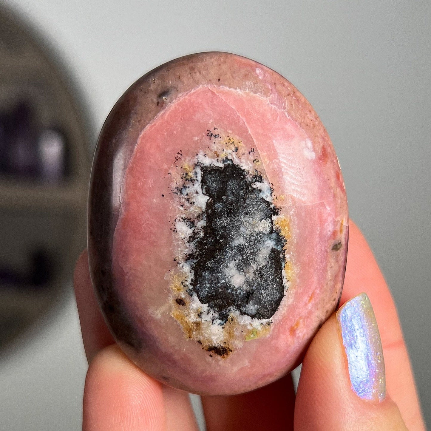 Pink Opal Palm Stones