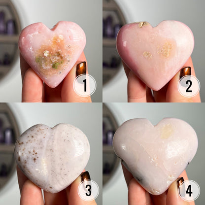 Pink Opal Heart