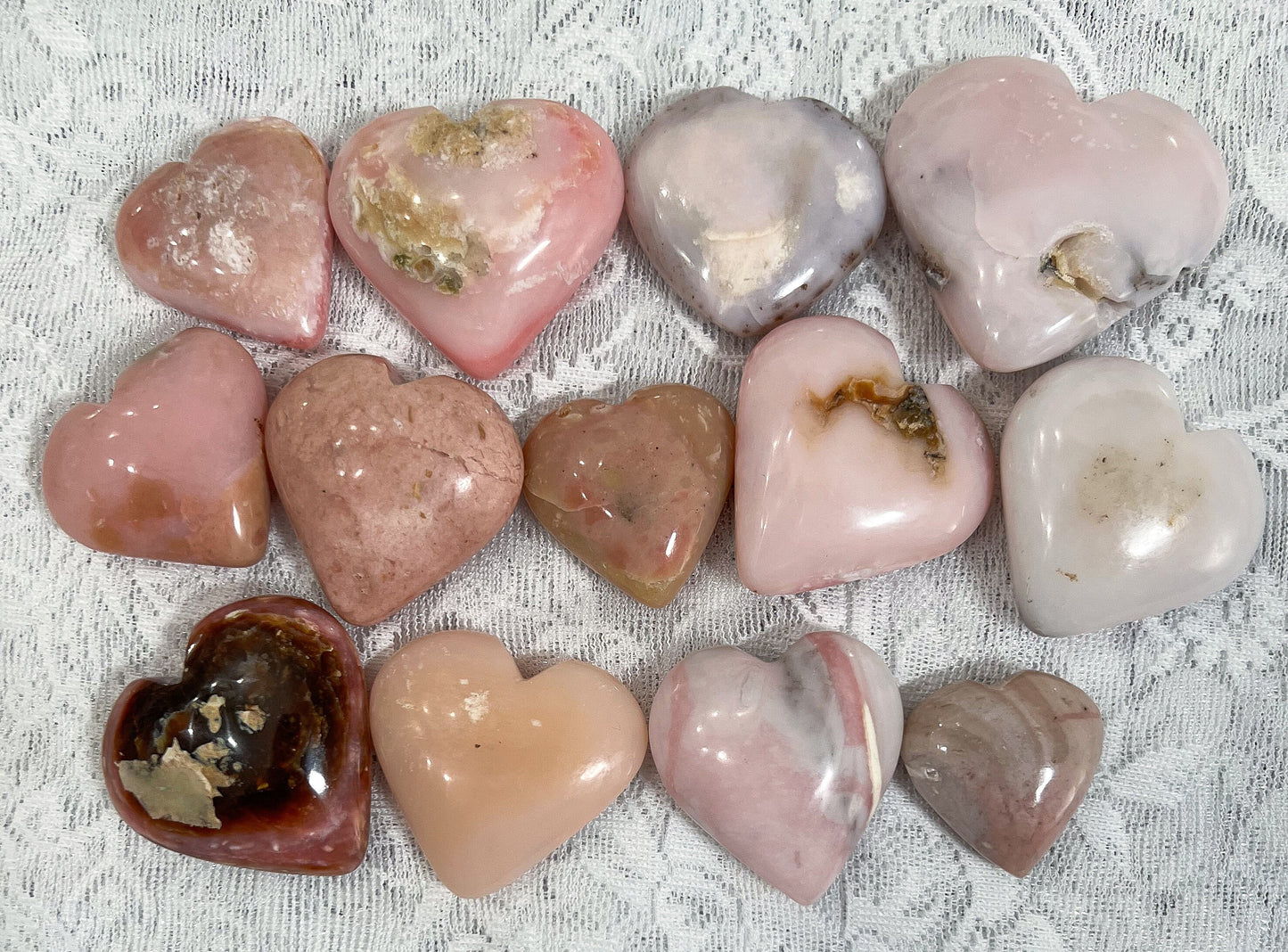 Pink Opal Heart