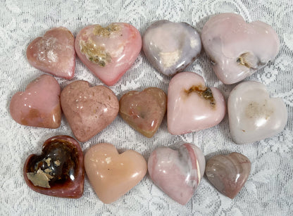 Pink Opal Heart