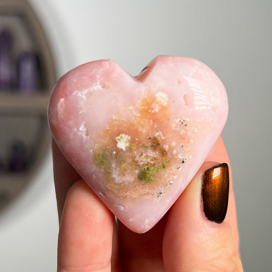 Pink Opal Heart