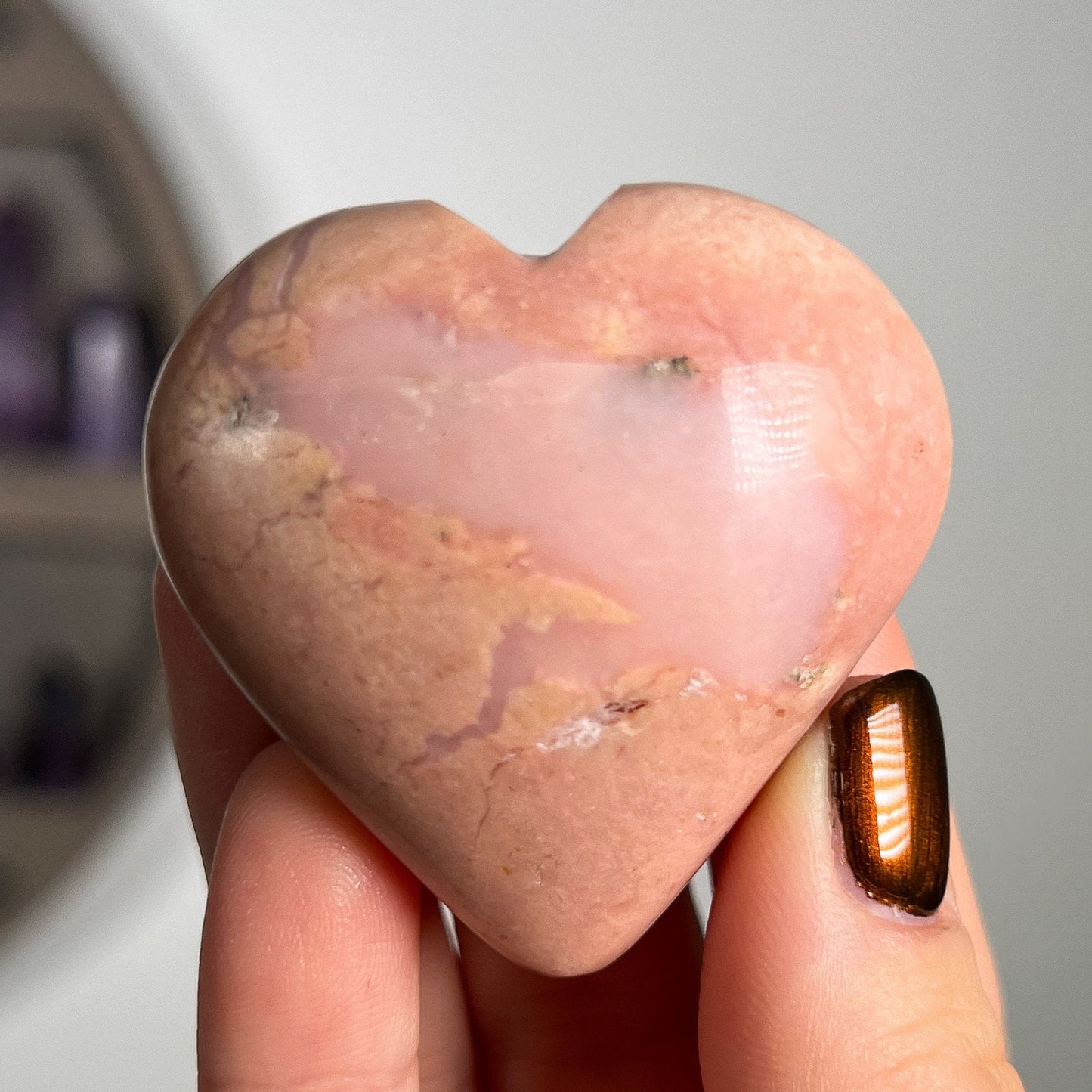 Pink Opal Heart