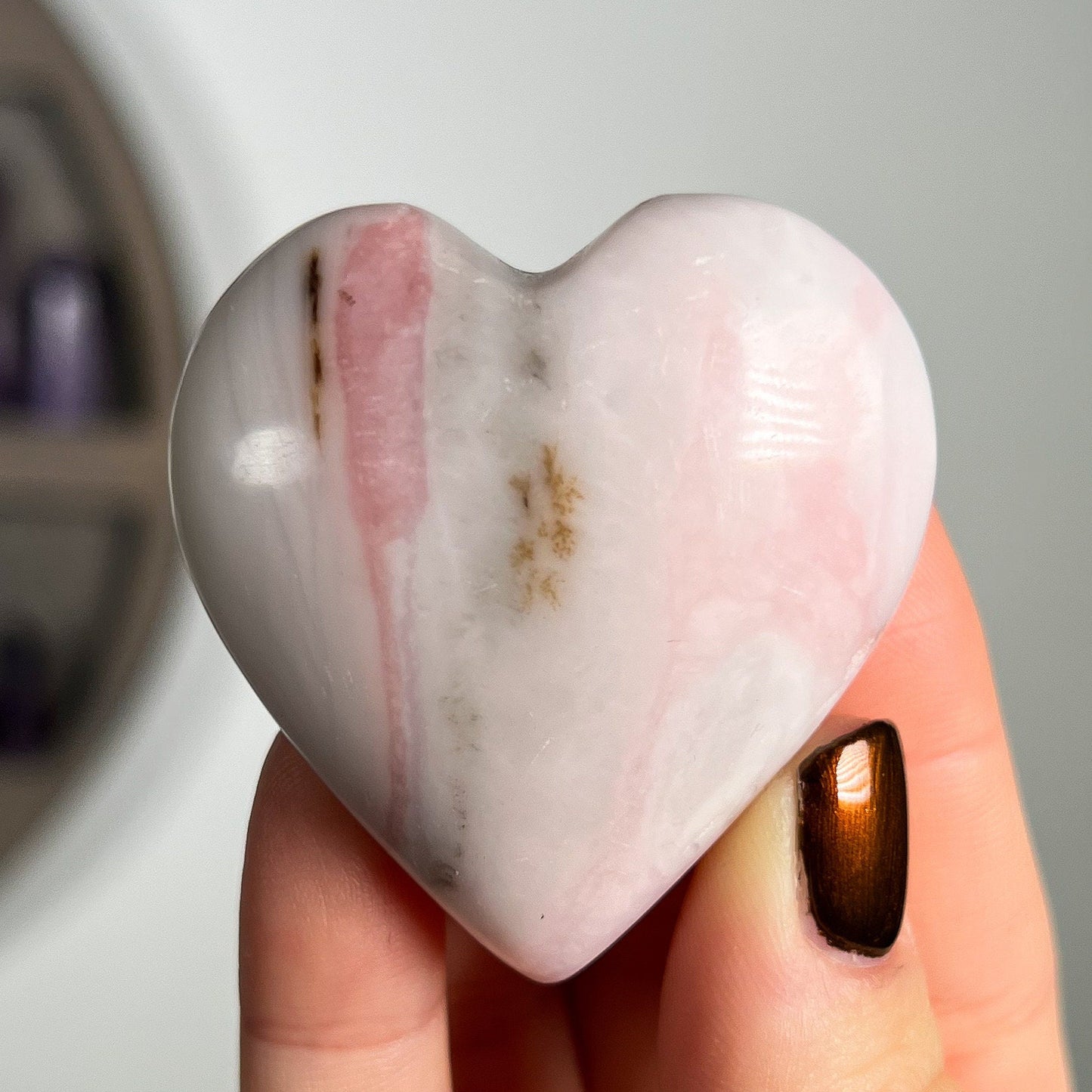 Pink Opal Heart