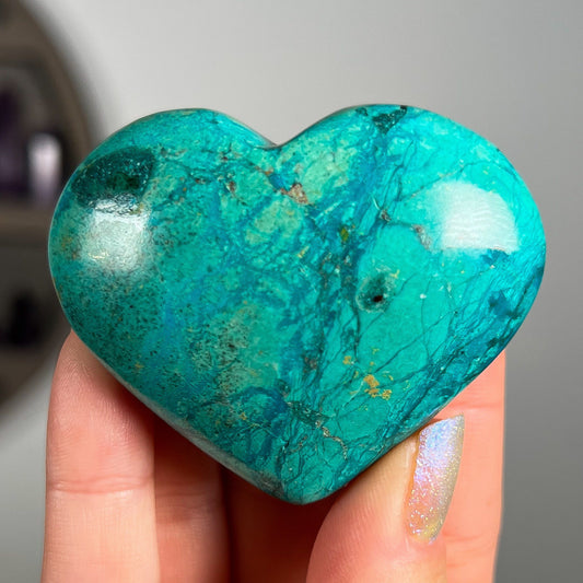 Chrysocolla Malachite Heart