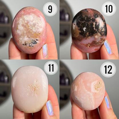 Pink Opal Palm Stones