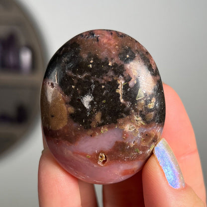 Pink Opal Palm Stones